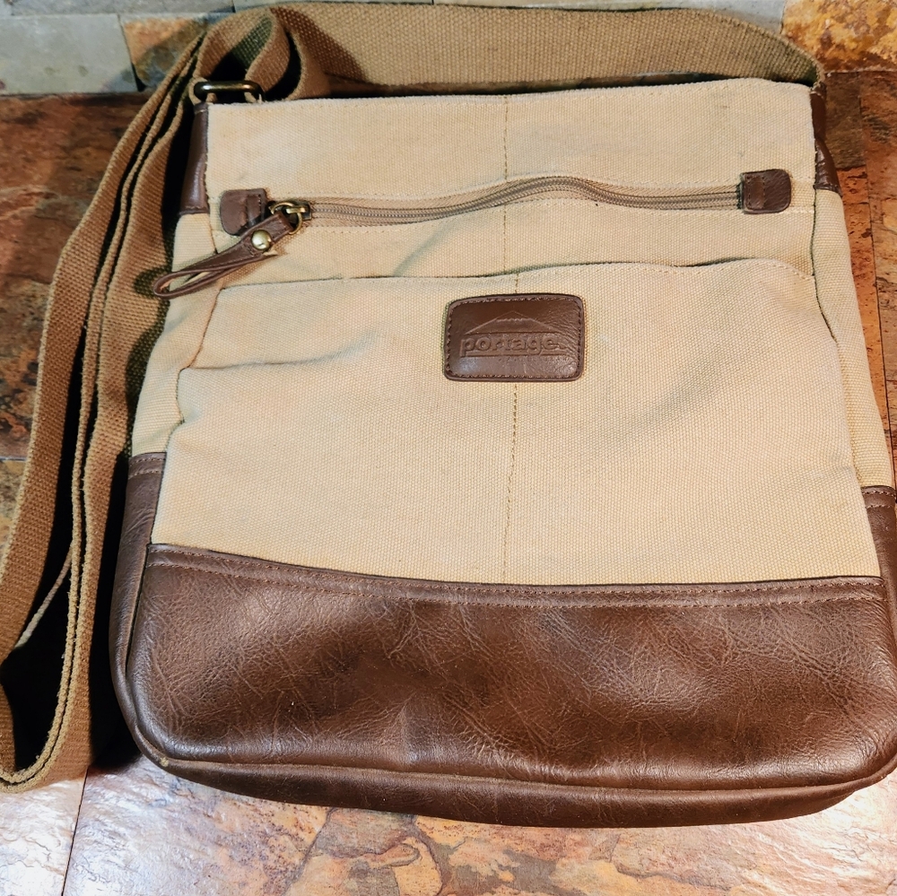 Portage Travel Bag • Men's Shoulder Bag Casual Style Canvas Messanger Cross Body